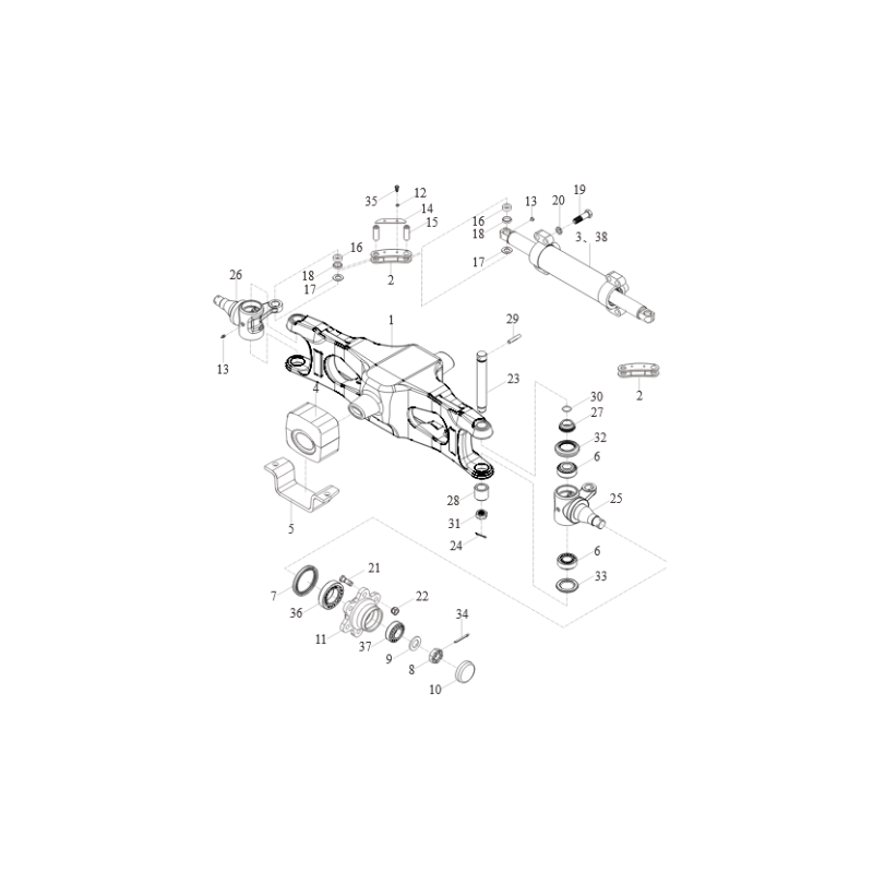 Tuleja łącznika skrętu do HELI CPQD25-35-RC1H, RC3G, CPCD25-35-WS1H