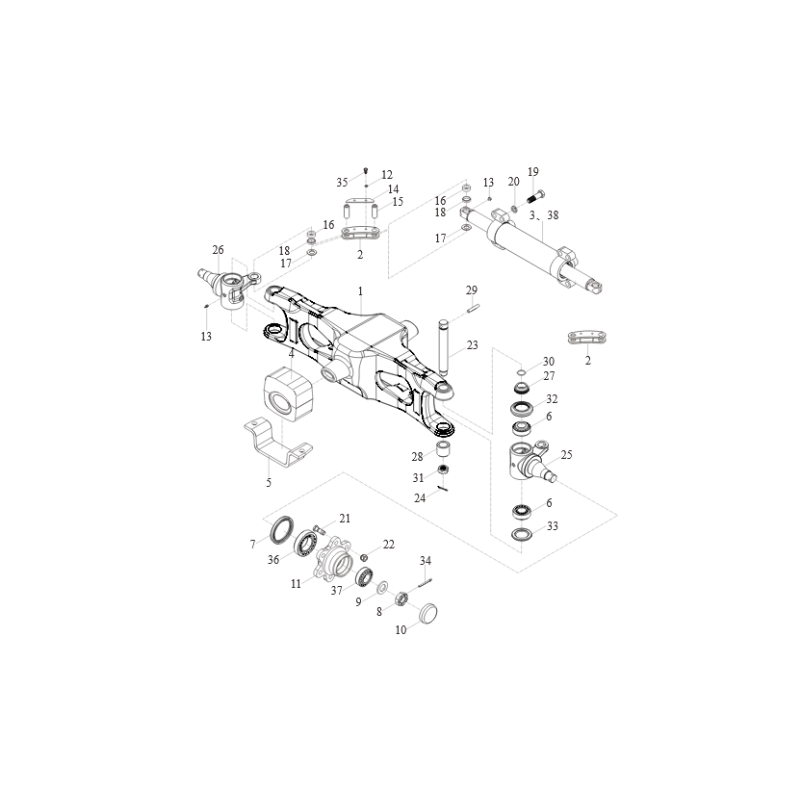 Nakrętka koronkowa piasty tył do HELI CPQYD20-35-RC1H, CPCD20-35-WS1H