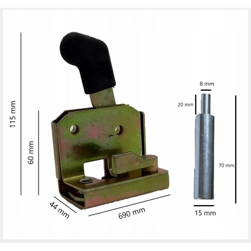Zestaw zamków kabiny (lewy+prawy) do HELI 15-35