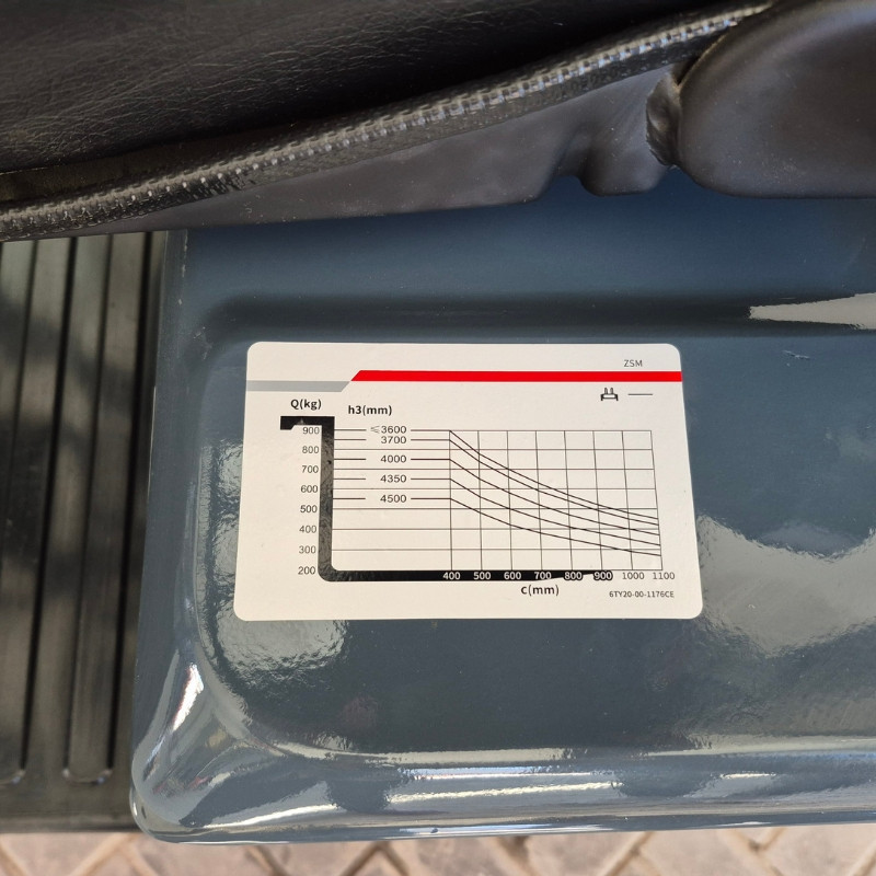 Wózek widłowy elektryczny CPD12SQ - 3 kołowy ZSM435